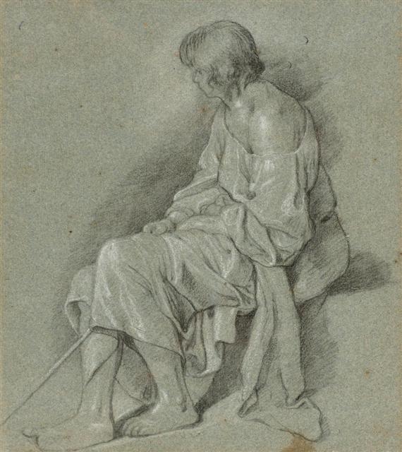 Appraisal: Attributed to BEGA CORNELIS PIETERZ Haarlem Study of a shepherd