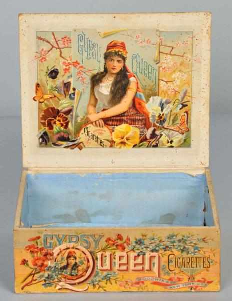 Appraisal: Large Unusual Gypsy Cigarette Box Description Unusual size Depicting a