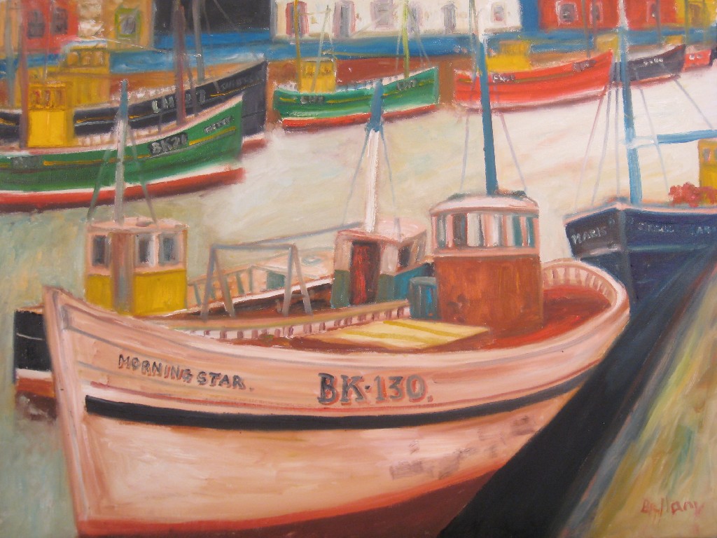 Appraisal: JOHN BELLANY R A b 'Morning Star' a trawler at