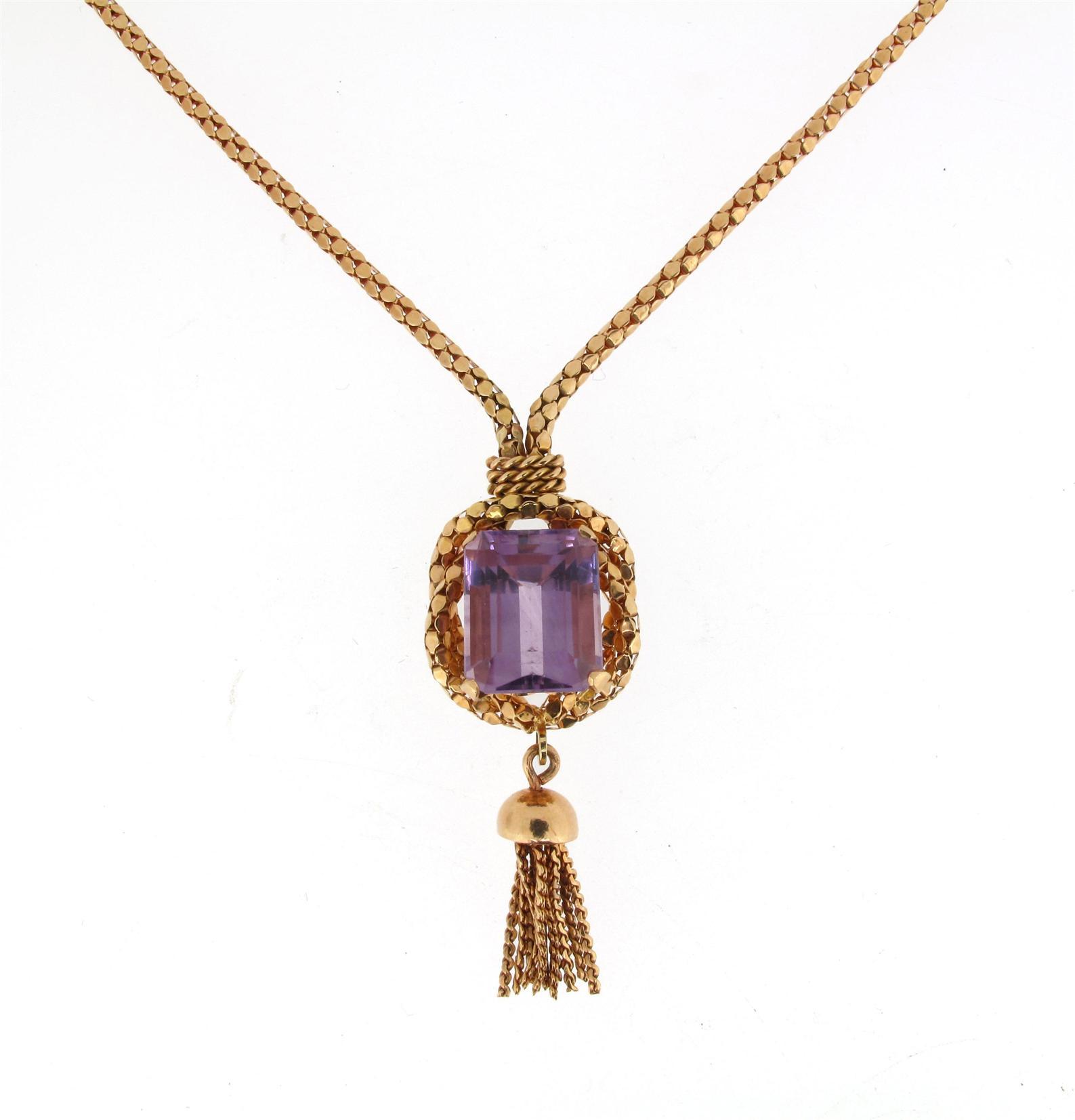 Appraisal: An amethyst pendant