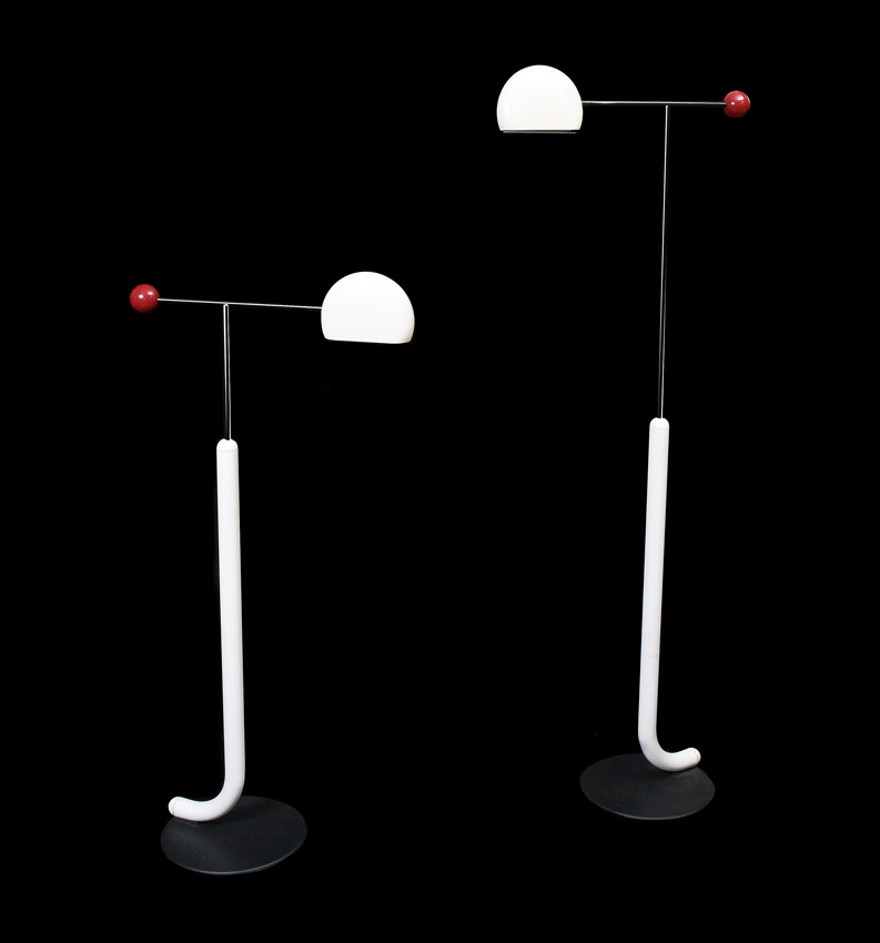 Appraisal: TOSHIYUKI KITA FOR LUCI ITALIA PAIR ''TOMO'' FLOOR LAMPS Adjustable