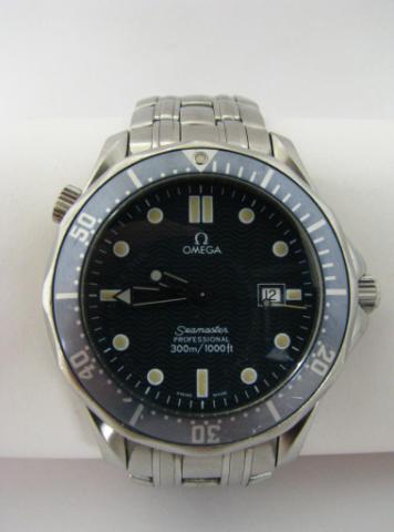 Appraisal: mm Omega Seamaster wristwatch on L stainless steel featuring a