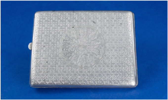 Appraisal: Silver Cigarette Case marks for Middle Eastern Silver oz