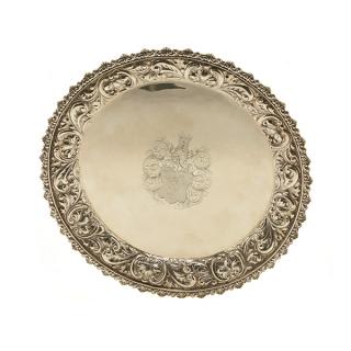 Appraisal: Dominic and Haff Armoiral Sterling Salver The circular dish form