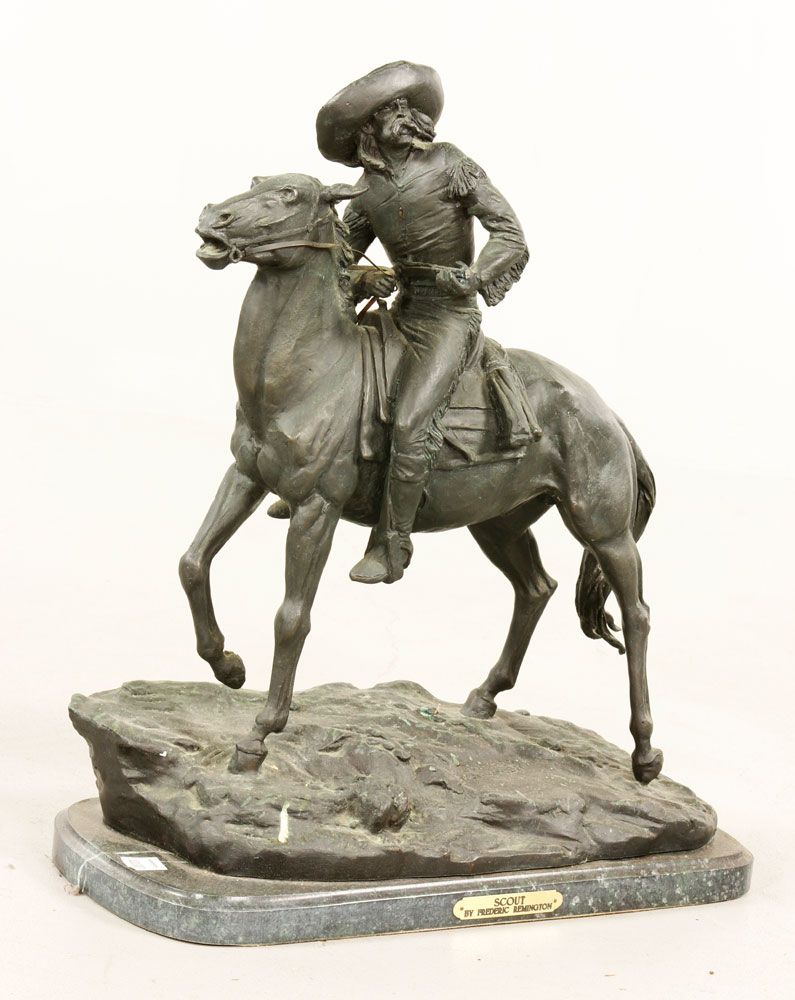 Appraisal: - Remington Bronze Frederic Remington bronze x x Provenance CA