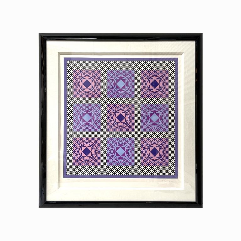 Appraisal: Victor Vasarely Jalons VI Victor Vasarely Jalons VI Op-Art Signed