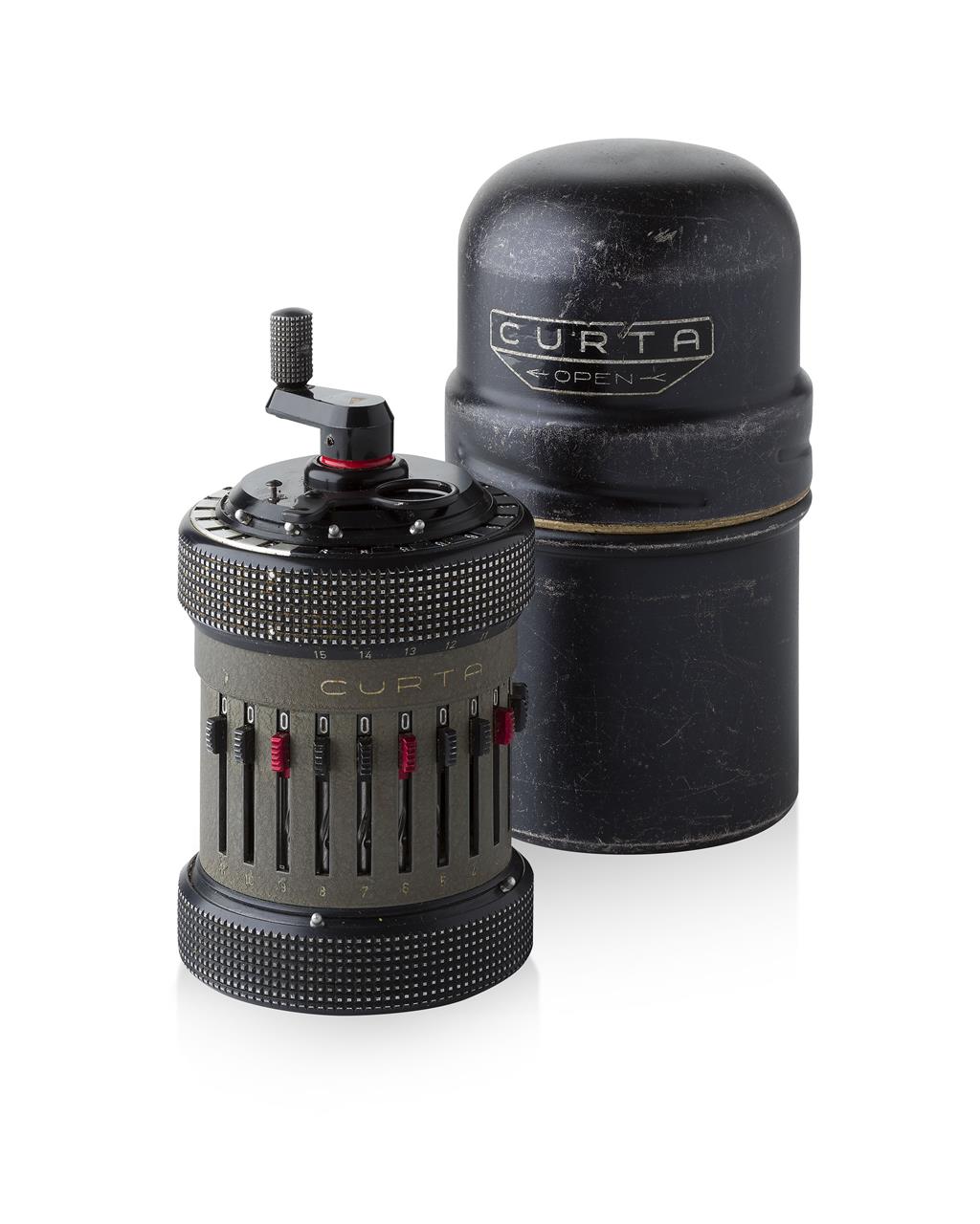 Appraisal: CURTA TYPE II CALCULATOR no in original drum casing with