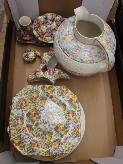 Appraisal: A collection of Royal Winton Chintz ware to include plates