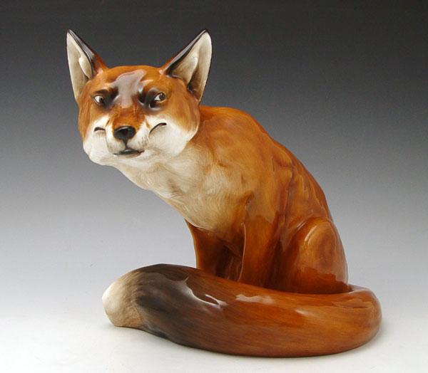 Appraisal: ROYAL DOULTON PRESTIGE FOX SEATED HN Prestige Collection Issued -