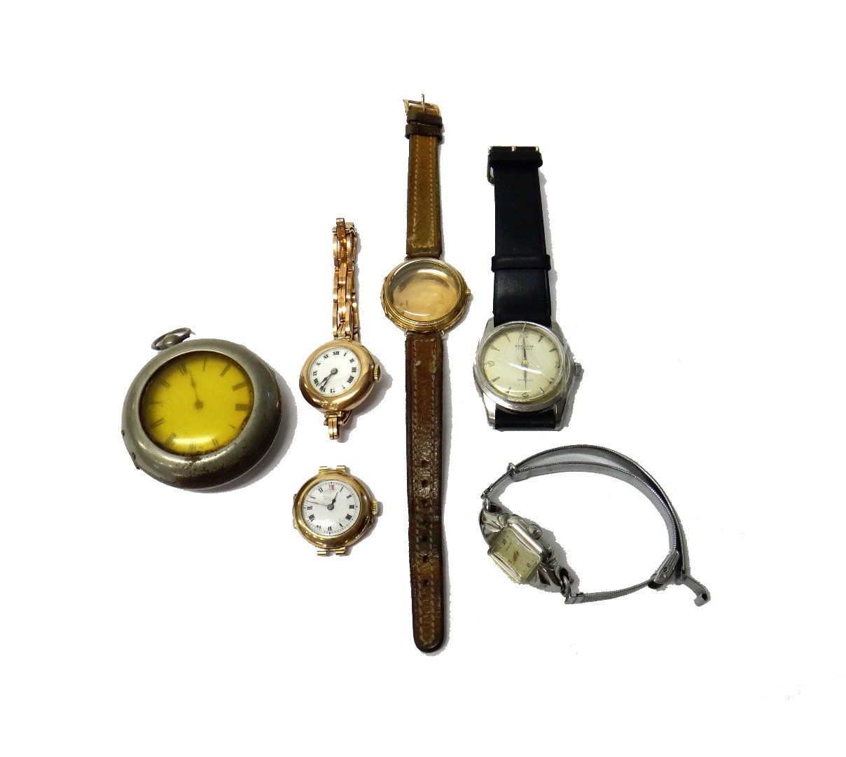 Appraisal: A lady's ct gold circular cased Rolex wristwatch with a