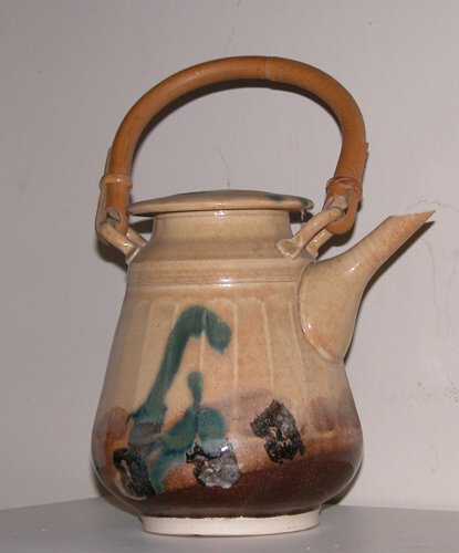 Appraisal: Lidded Teapot Ceramic on Ceramic Huffman Dale x x inches