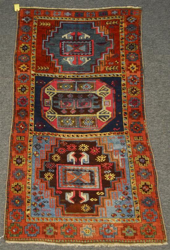 Appraisal: ANATOLIAN RUG late th century feet inches x feet inches