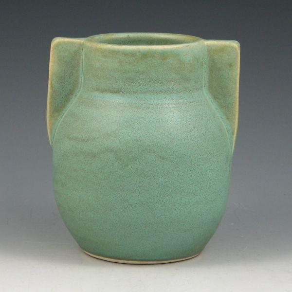 Appraisal: Seiz Pottery Arts Crafts matte green Earthenware vase from Marked