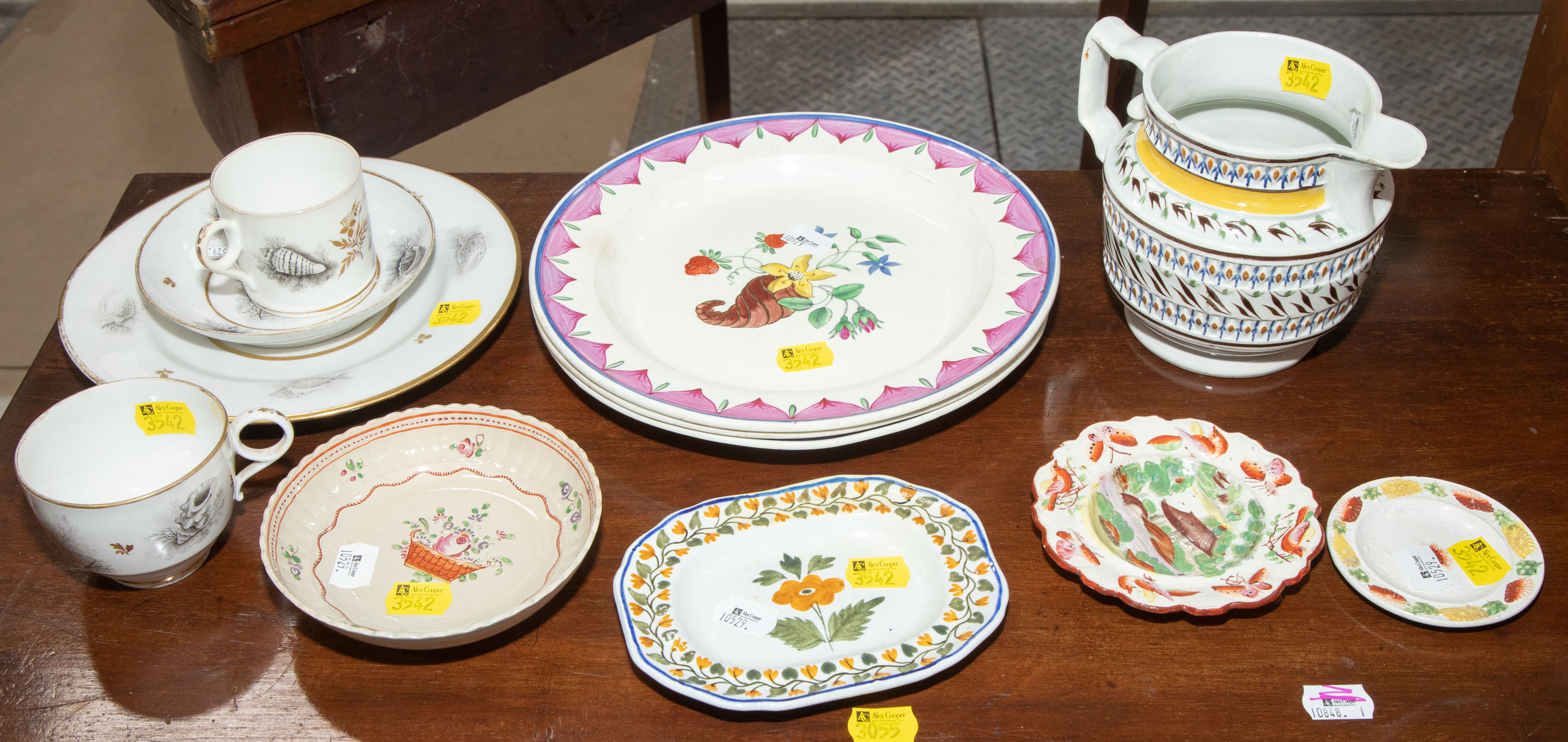 Appraisal: SELECTION OF STAFFORDSHIRE CHINA th and th century including two