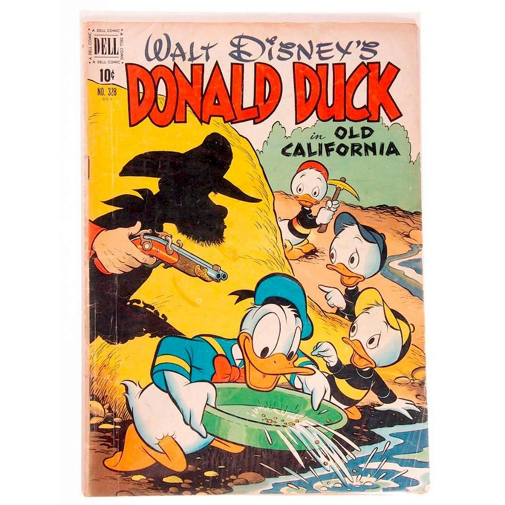 Appraisal: Donald Duck in Old California Four-Color Dell Art by Carl