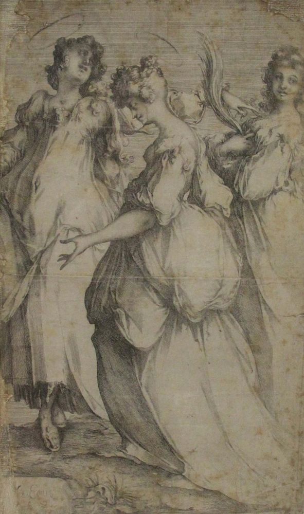 Appraisal: JACQUES BELLANGE FRENCH c - Etching and engraving Three Holy