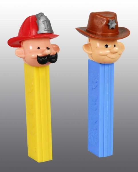 Appraisal: Lot of Pez Dispensers Description Includes a Fireman and a