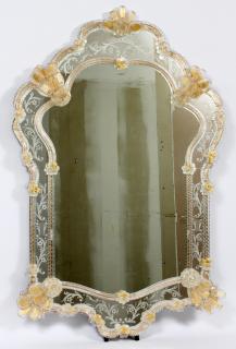 Appraisal: VENETIAN MIRROR VENETIAN MIRROR H W