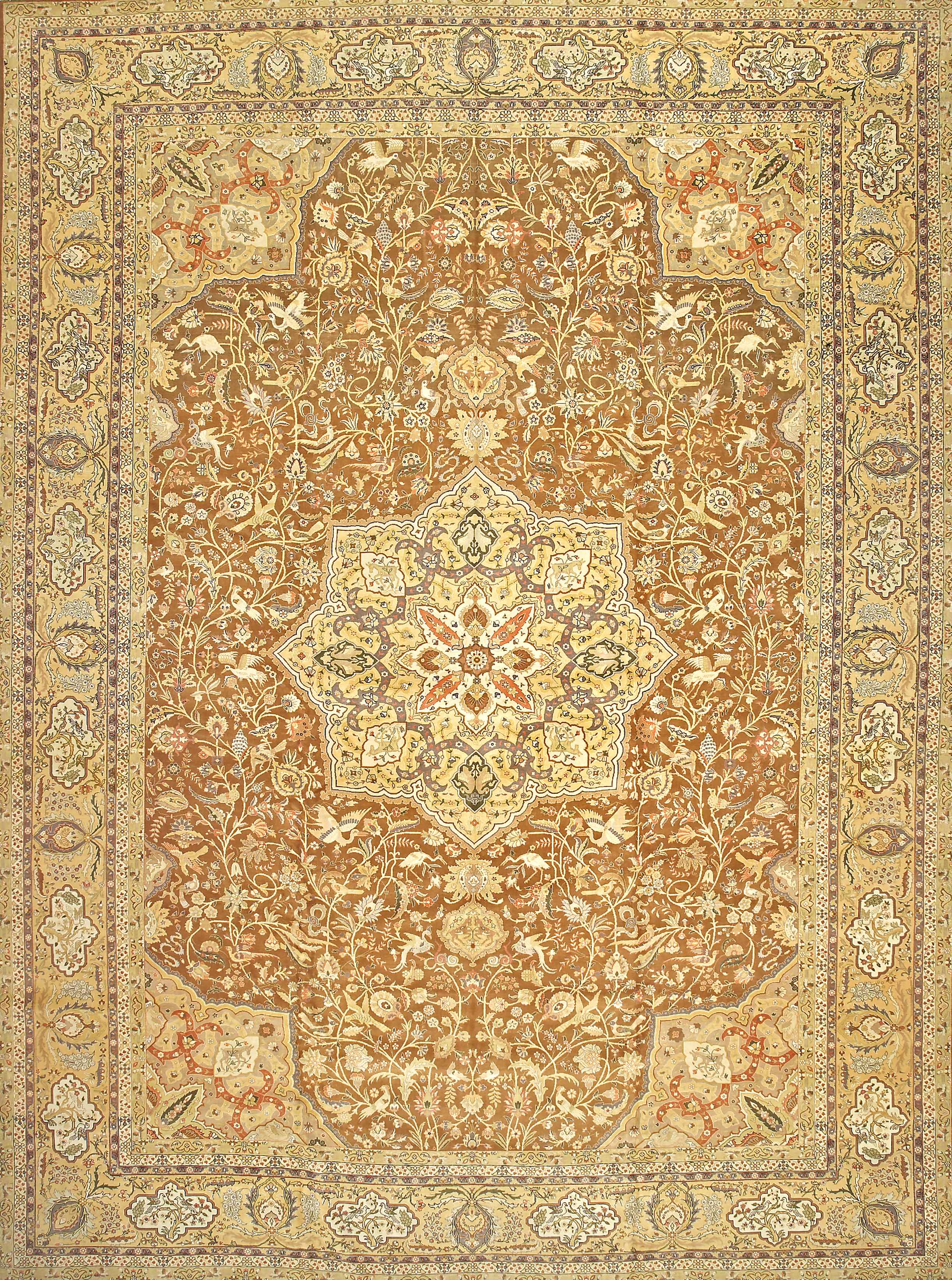 Appraisal: A Tabriz carpet Northwest Persiacirca size approximately ft in x