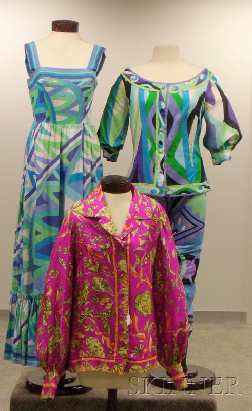 Appraisal: Four Pieces of Vintage Emilio Pucci Clothing s- s all