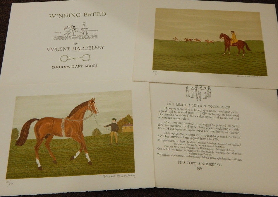 Appraisal: Vincent Haddelsey - Winning Breed artist signed edition numbered