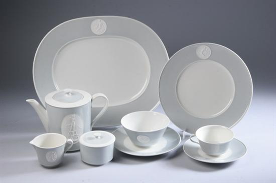 Appraisal: -PIECE KPM PORCELAIN PARTIAL DINNER SERVICE Arkadia pattern Service for