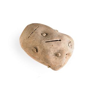 Appraisal: GEORGE OHR Potato novelty bank GEORGE OHR - Bisque potato