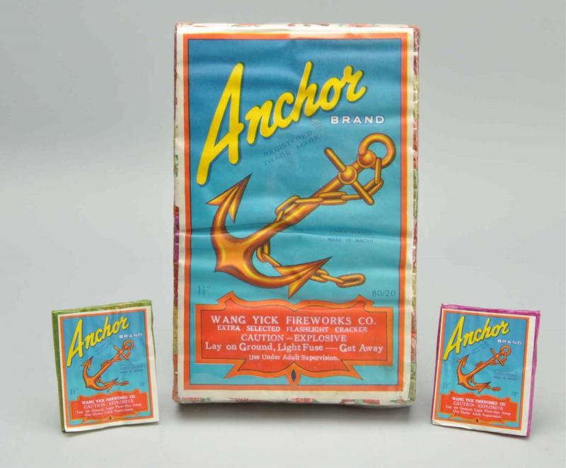 Appraisal: Lot of Anchor Firecrackers Wonderful Class Anchor s brick of