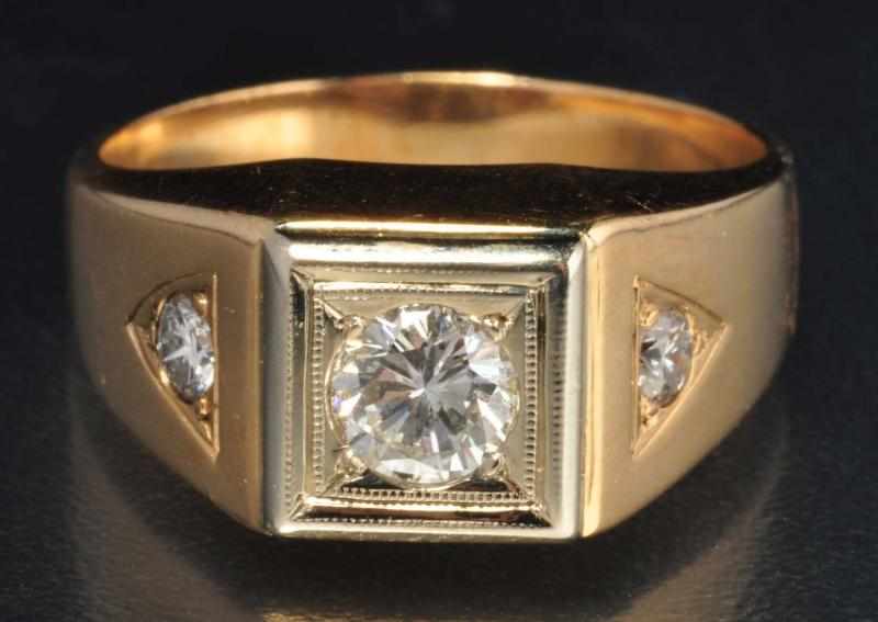 Appraisal: K Two-Tone Y Gold Diamond Diamond Men's Ring Description Diamonds