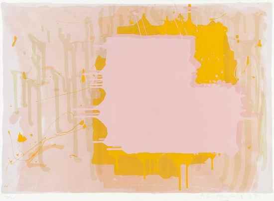 Appraisal: John Hoyland - Untitled silkscreen printed in colours signed and