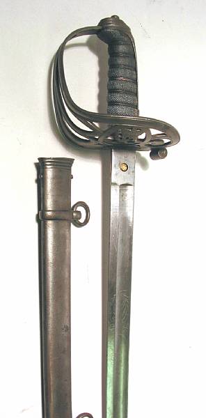 Appraisal: A British Pattern Rifle Brigade presentation sword Slightly curved inch