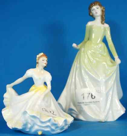 Appraisal: Royal Doulton Figure Chloe HN and miniature Ninette HN