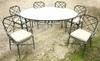 Appraisal: PATIO SUITE - Seven piece Brown-Jordan enameled cast aluminum patio