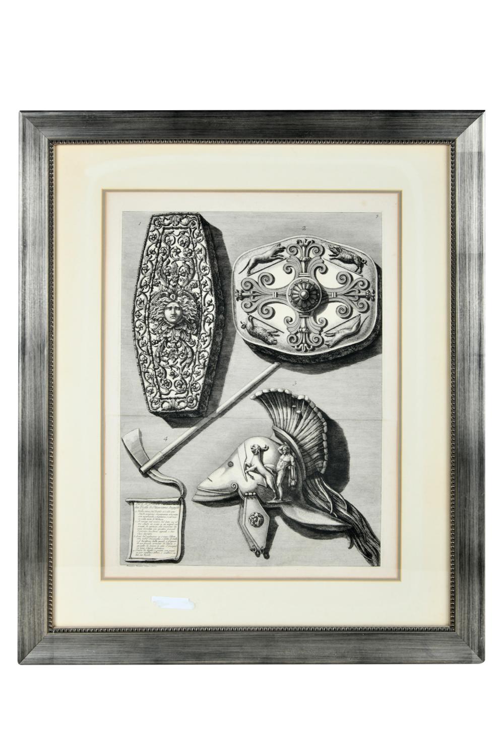 Appraisal: FRANCESCO PIRANESI - ENGRAVINGblack and white engraving Condition yellowing and