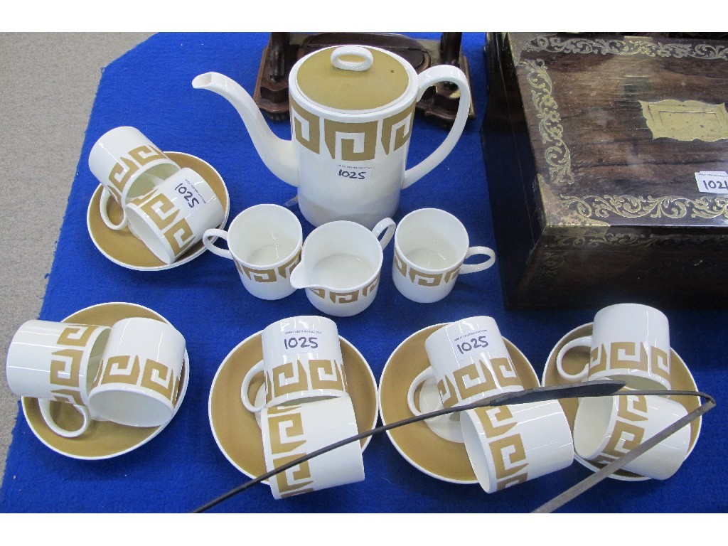 Appraisal: Wedgwood Susie Cooper 'Old Gold Keystone' teaset