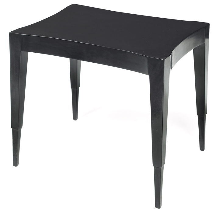 Appraisal: Johann Tapp occasional table rectangular top with concave sides over