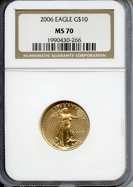 Appraisal: Eagle G MS NGC Virtually as struck