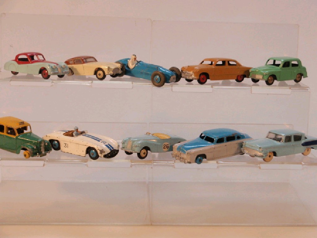 Appraisal: Ten unboxed Dink Toys H Hillman Minx and Hudson Sedan