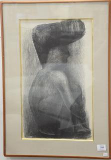 Appraisal: David Alfaro Siqueiros - Seated Nude lithograph signed in plate