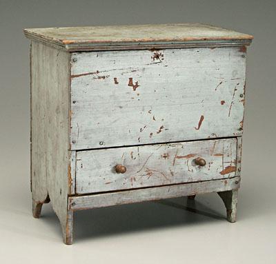 Appraisal: Rare African-American miniature chest poplar throughout with cut nail construction