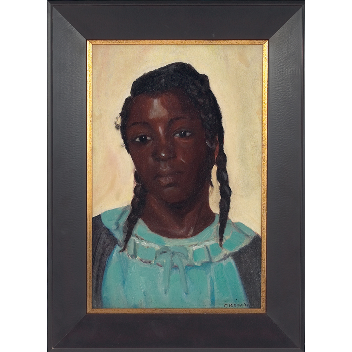 Appraisal: Artist Unknown American th century ''Portrait of a Girl ''