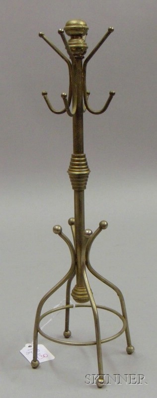 Appraisal: Nickel Plated Doll's Hall Tree early th century ht in