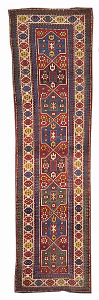 Appraisal: A Kazak rug Caucasus late th century size approximately ft