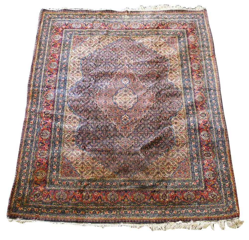 Appraisal: INDO-PERSIAN WOOL RUGCondition with light wear to edges area of