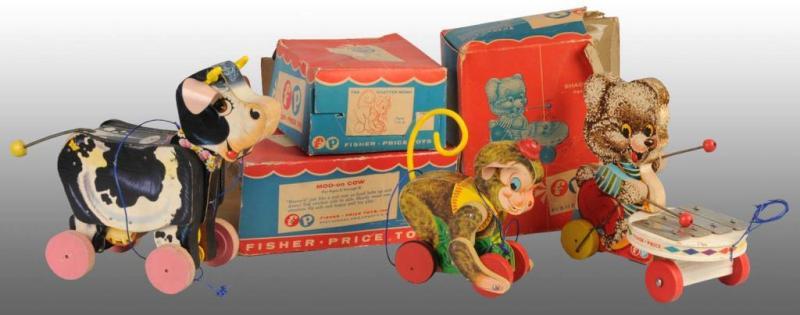 Appraisal: Lot of Fisher Price Animal Toys Description American Includes no