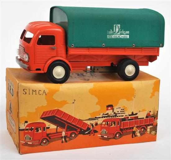 Appraisal: Rare Clockwork JRD E Simca Cargo Truck 'Toile Dickson' French