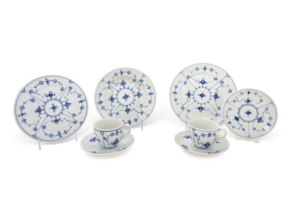 Appraisal: A Royal Copenhagen Porcelain Dinner Service A Royal Copenhagen Porcelain