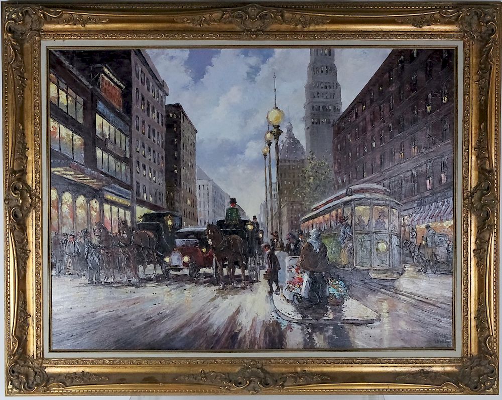 Appraisal: Robert Lebron - American Oil Painting Robert Lebron - American