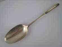 Appraisal: A George II silver marrow spoon by Richard Pargeter London