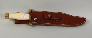 Appraisal: Randall Model Smithsonian Bowie Knife Sheath Randall Model Smithsonian Bowie